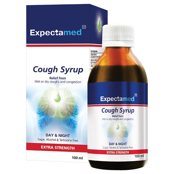 Cough syrup bottle